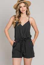 Load image into Gallery viewer, Charcoal Denim Romper