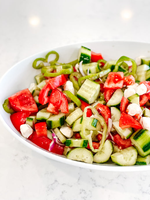 Tomato Cucumber Salad with Peppers