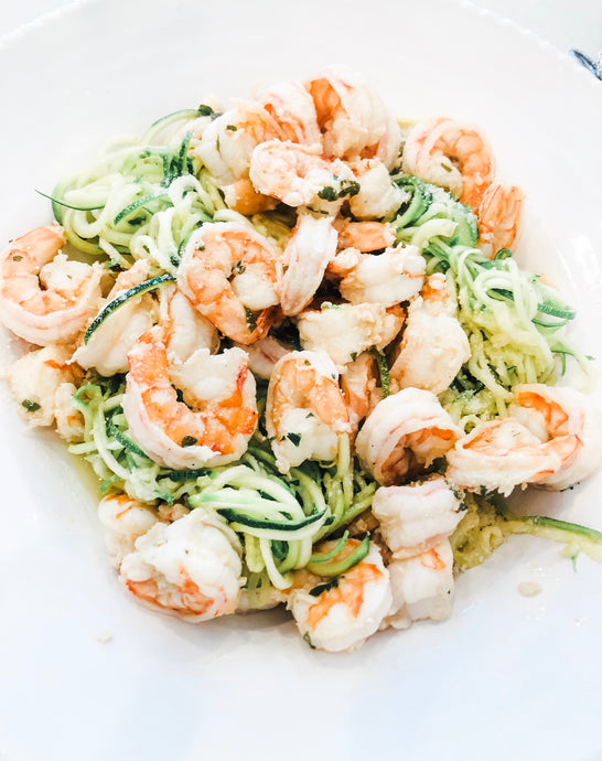 Lemon Shrimp with Zucchini Noodles