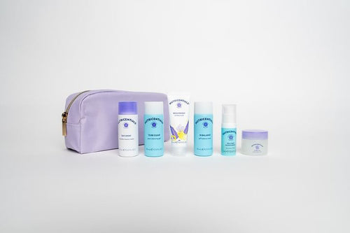 Travel Size Skincare + Bag
