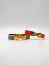 Load image into Gallery viewer, Gold + Grey Plated Cuff