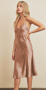 Copper Slip Dress