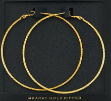 Load image into Gallery viewer, 14 Karat Gold Hoops