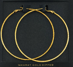 14 Karat Gold Hoops